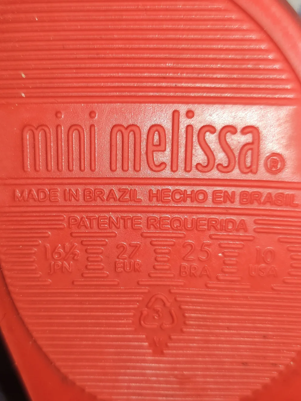 Mini Melissa Red Minnie & Mickey Mary Jane Jelly Shoes with Bow